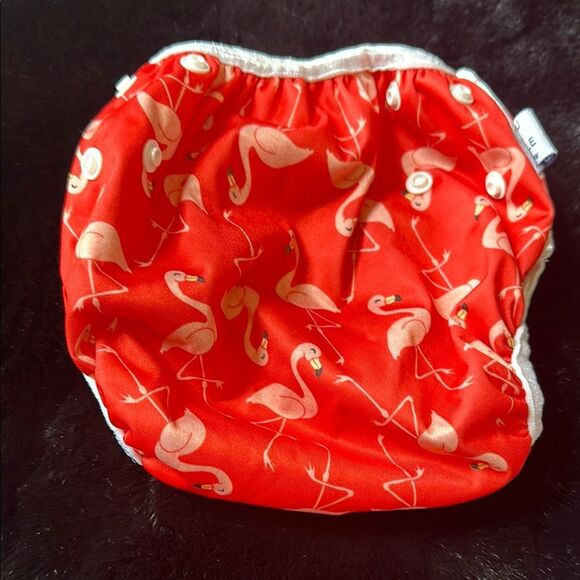 Flamingo Print Swim Diaper Cover - Picture 3 of 3